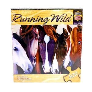 Running Wild  Horses 500 Piece Jigsaw Puzzle Cinco Pasos NEW Sealed Unopened